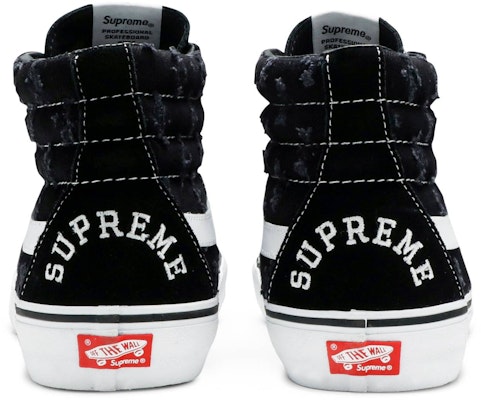 Supreme x Vans Sk8‑Hi 'Black Hole Punch Denim' - VN0A38Z32DC