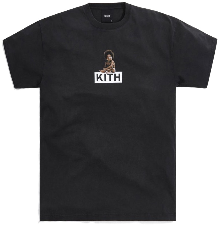 Kith The Notorious B.I.G Ready to Die Classic Logo Vintage Tee Black ...