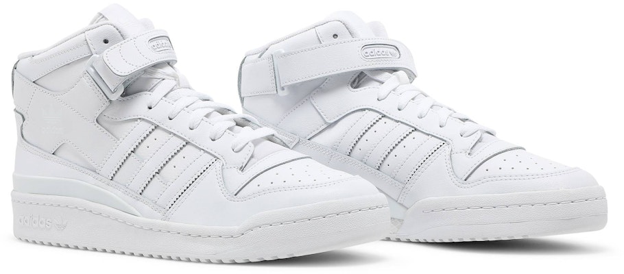 Adidas forum mid triple white Clearance