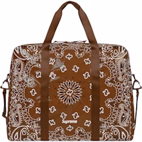 Supreme Bandana Tarp Large Duffle Bag Brown