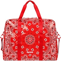 Supreme Bandana Tarp Large Duffle Bag Red