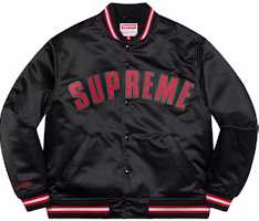 슈프림 x 미첼앤네스 블랙 새틴 바시티 자켓
Buy 슈프림 x 미첼앤네스 블랙 새틴 바시티 자켓