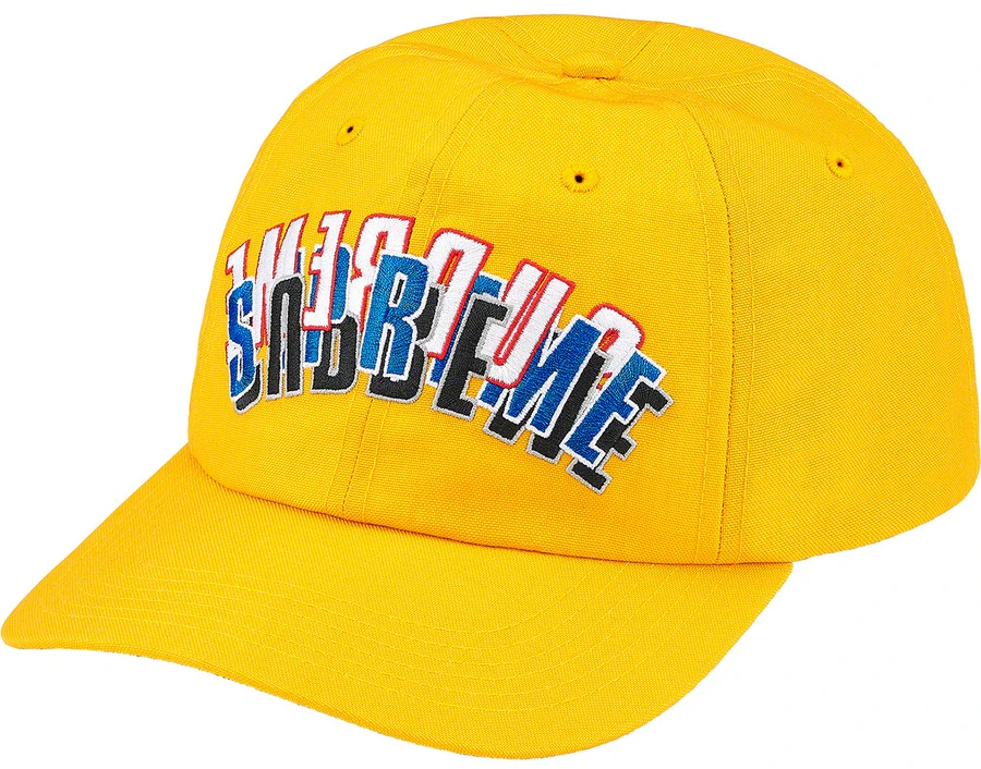 supreme-stacked-cordura-6-panel-yellow