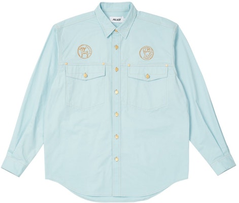 Palace Palasonic Shirt Light Blue Buy Palace Palasonic Shirt Light Blue
