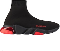Balenciaga Speed Sneaker 'Clearsole - Black Red' 607544W05GH1061 Balenciaga Speed Sneaker 'Clearsole - Black Red' 607544W05GH1061