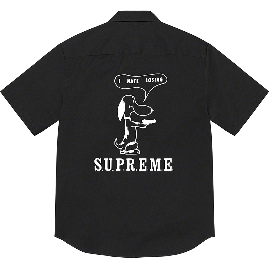 Supreme Dog S/S Work Shirt Black Novelship