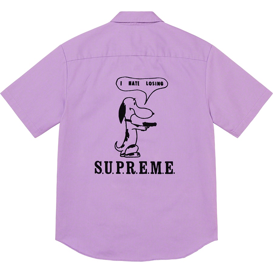 Supreme Dog S/S Work Shirt Pale Purple Novelship