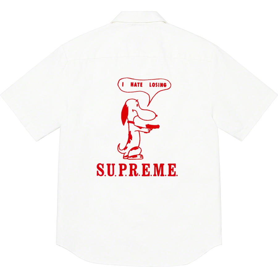 Supreme Dog S/S Work Shirt White