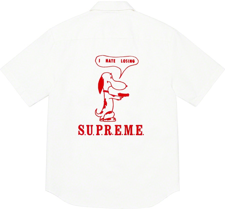 Supreme Dog S/S Work Shirt White - Novelship