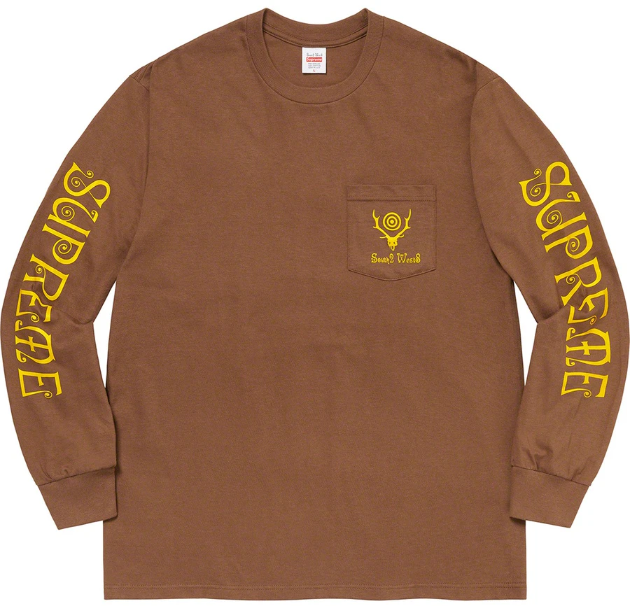 supreme-south-2-west-8-l-s-pocket-tee-brown