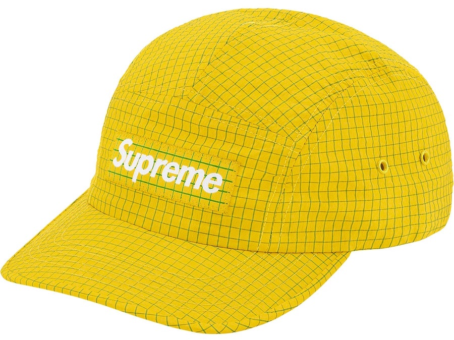 supreme-2-tone-ripstop-camp-cap-yellow