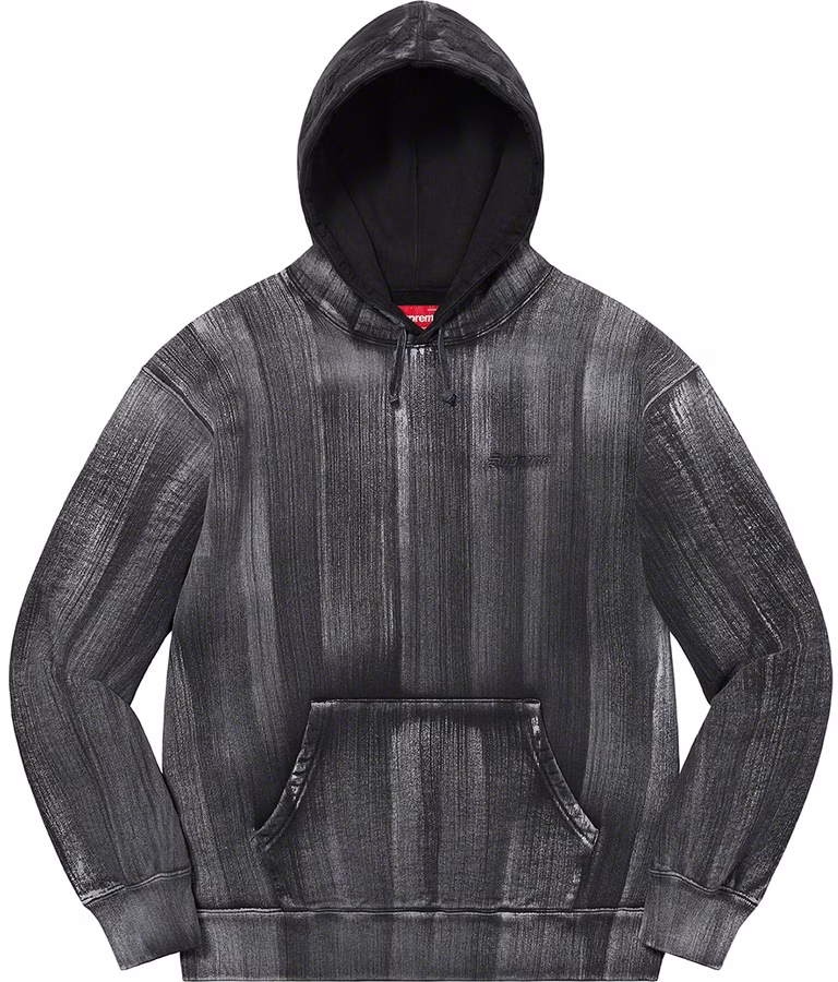 supreme-brush-stroke-hooded-sweatshirt-black