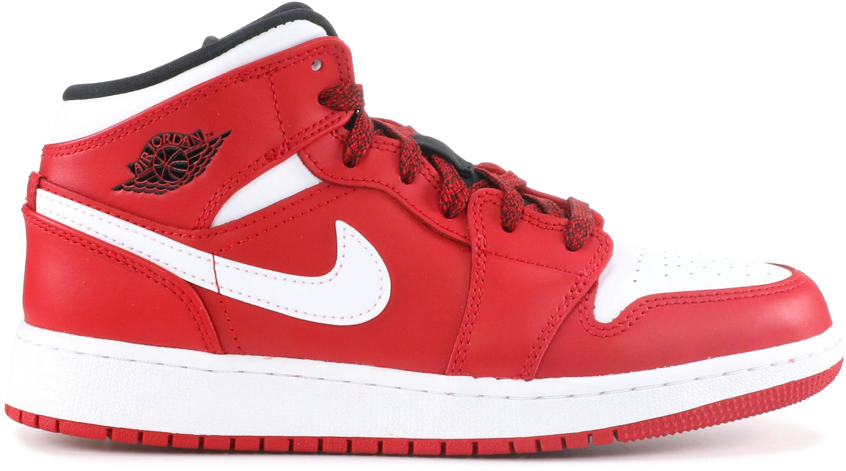 Air Jordan 1 Retro Mid Chicago Gym Red White 2018 GS 554725 605 air-jordan-1-retro-mid-chicago-gym-red-white-2018-gs-554725-605