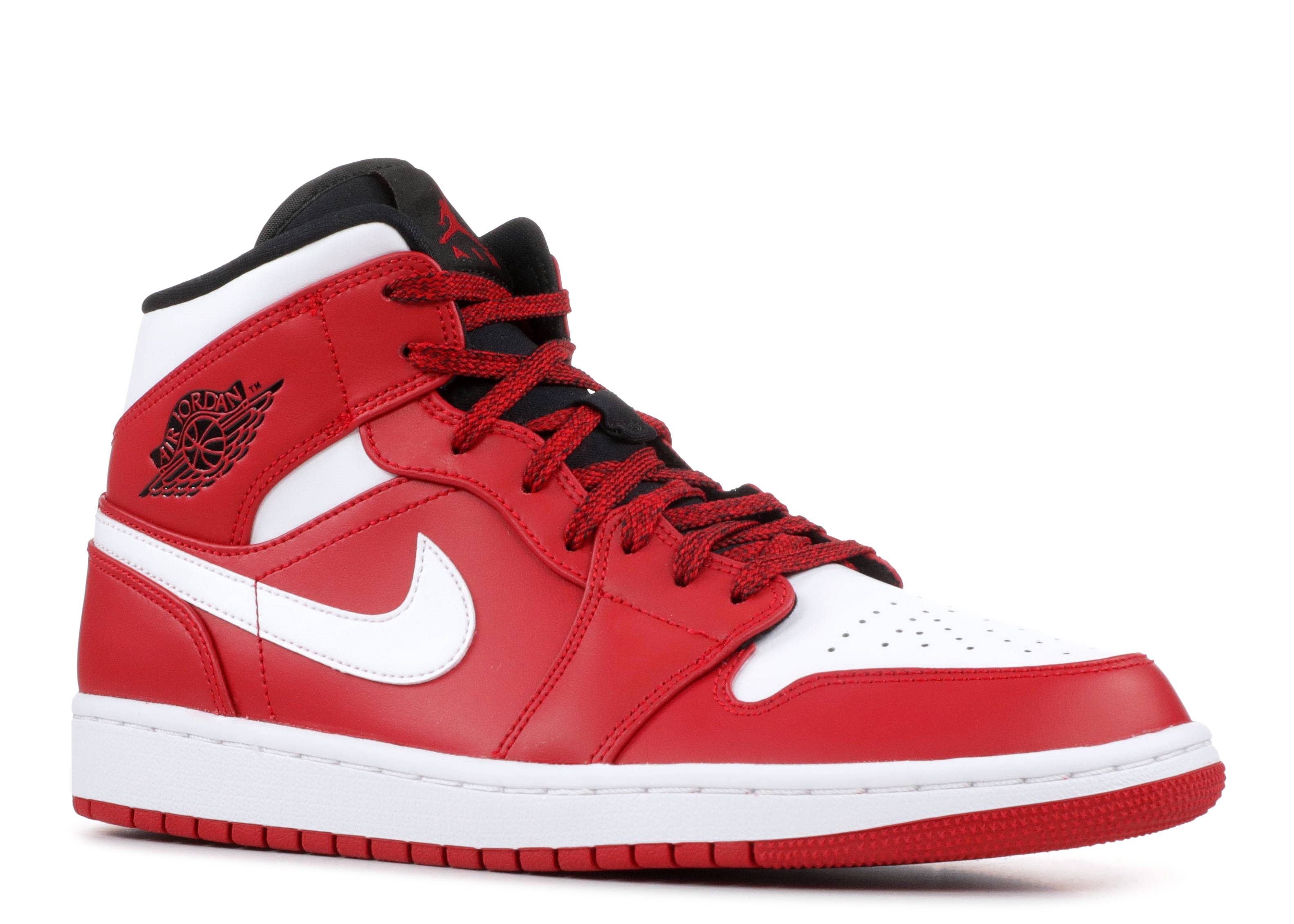 red white black jordan 1 mid