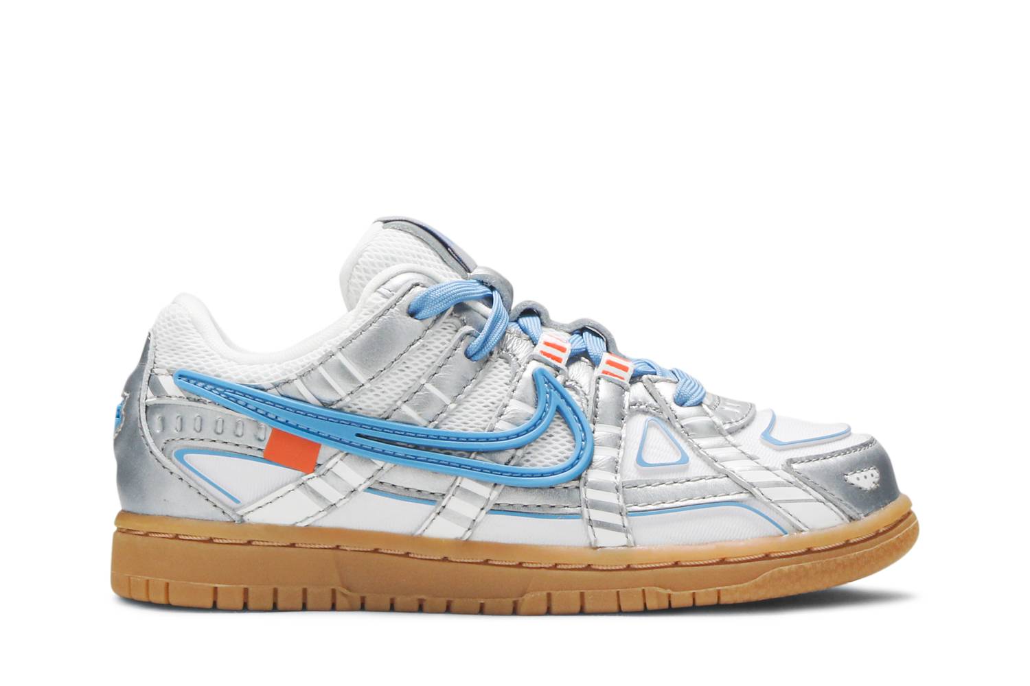 Off‑White x Nike Air Rubber Dunk 'University Blue' (PS) - CW7410