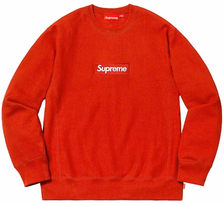 Supreme Box Logo Crewneck Sweatshirt Rust Novelship
