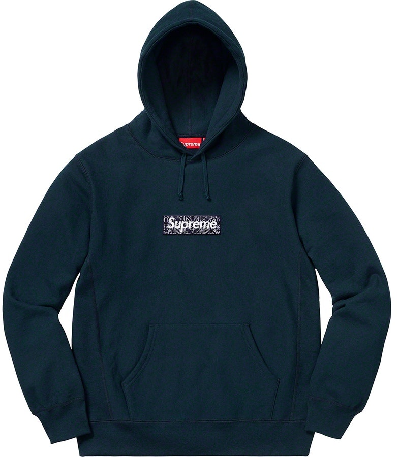 Supreme bandana hoodie 2024 blue