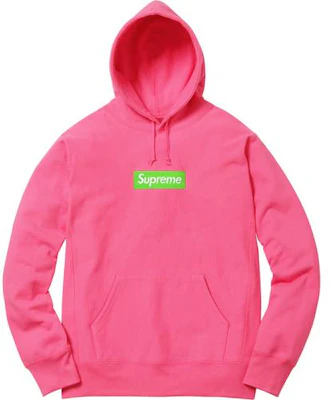 Supreme Box Logo Hooded Sweatshirt FW17 Magenta Novelship