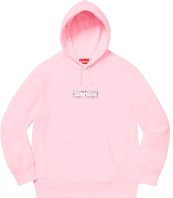 supreme bandana box logo hooded pink