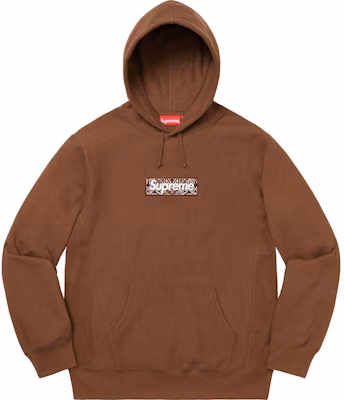Supreme top brown hoodie