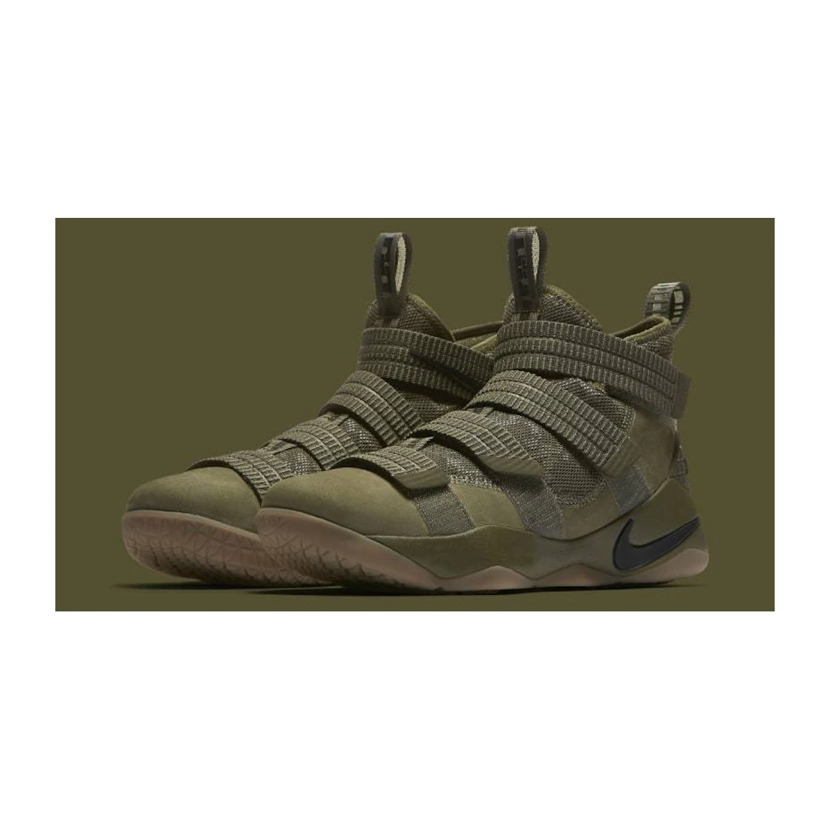 11 Olive Nike Lebron Soldier 11 Green Camo Nike LeBron Soldier 11