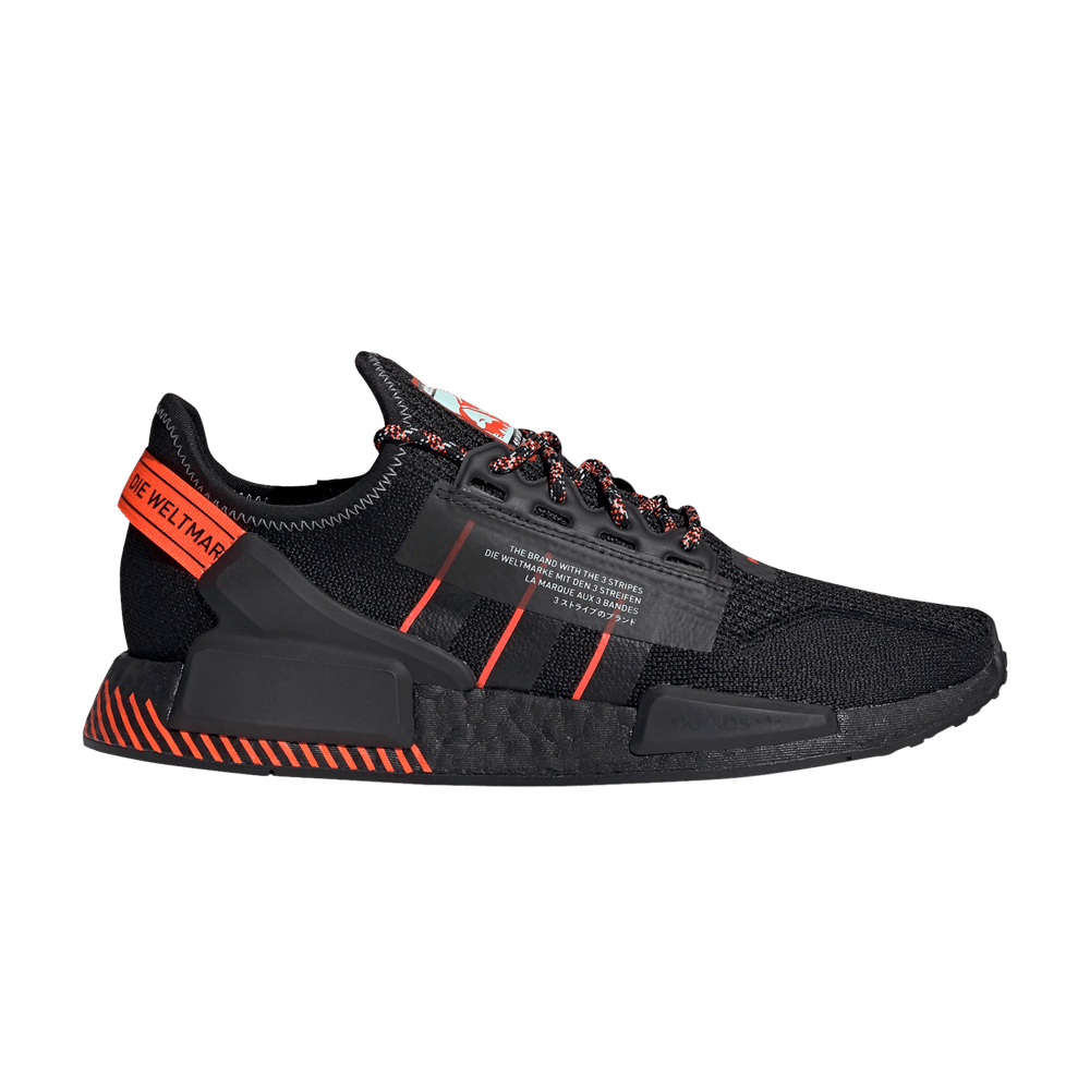 Buy adidas NMD R1 V2 Black Solar Red FW6409 Novelship