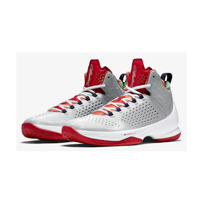 Jordan Melo M11 Grey Mist/Crt Prpl ‘Black ‘Lt Psn Gr