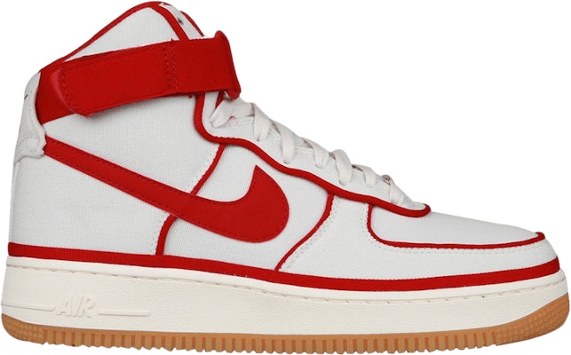 Nike Air Force 1 High 07 Lv8 Sail Gym Red Black 806403 101
