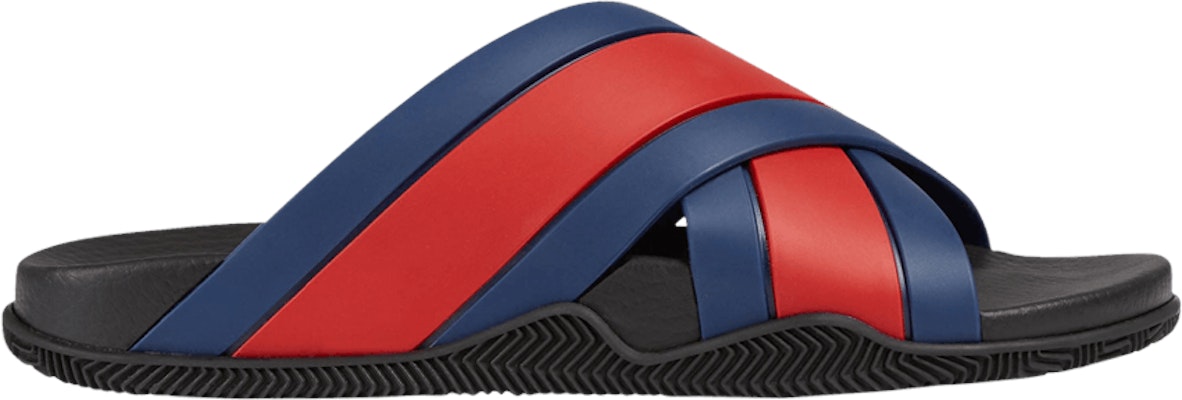 Gucci GG Slide Sandal 'Blue Red' 630326 J8700 8497 Buy Gucci GG Slide Sandal 'Blue Red' 630326 J8700 8497