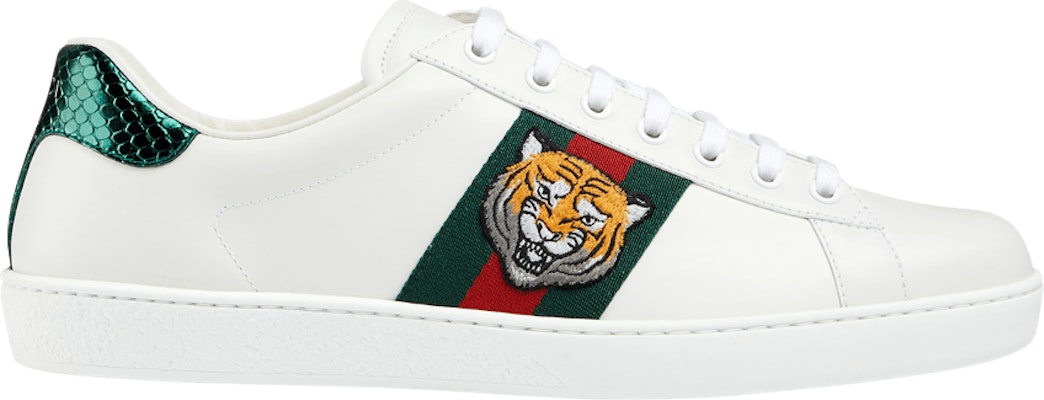 Gucci Ace Embroidered Tiger 457132 02JP0 9064 457132 02JP0