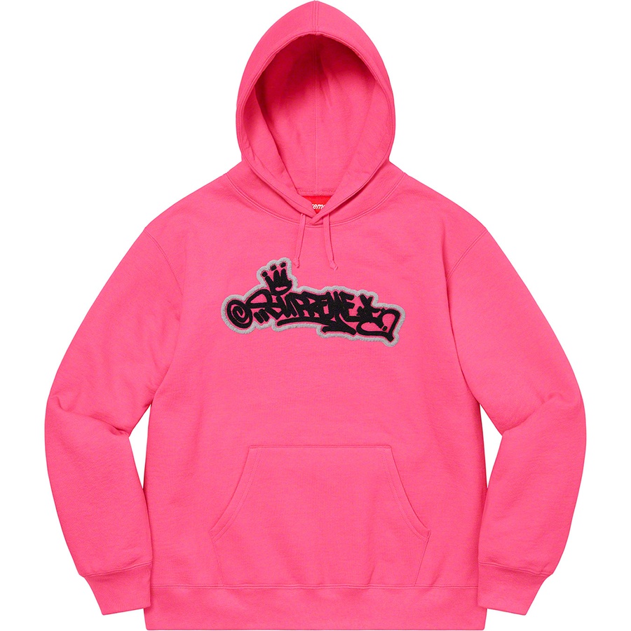 Supreme Handstyle Hooded Sweatshirt Magenta