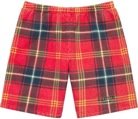 Supreme Celana Pendek Kotak-Kotak Merah Buy Supreme Celana Pendek Kotak-Kotak Merah