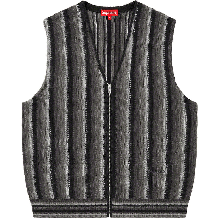 Supreme Stripe Sweater Vest Black - Novelship