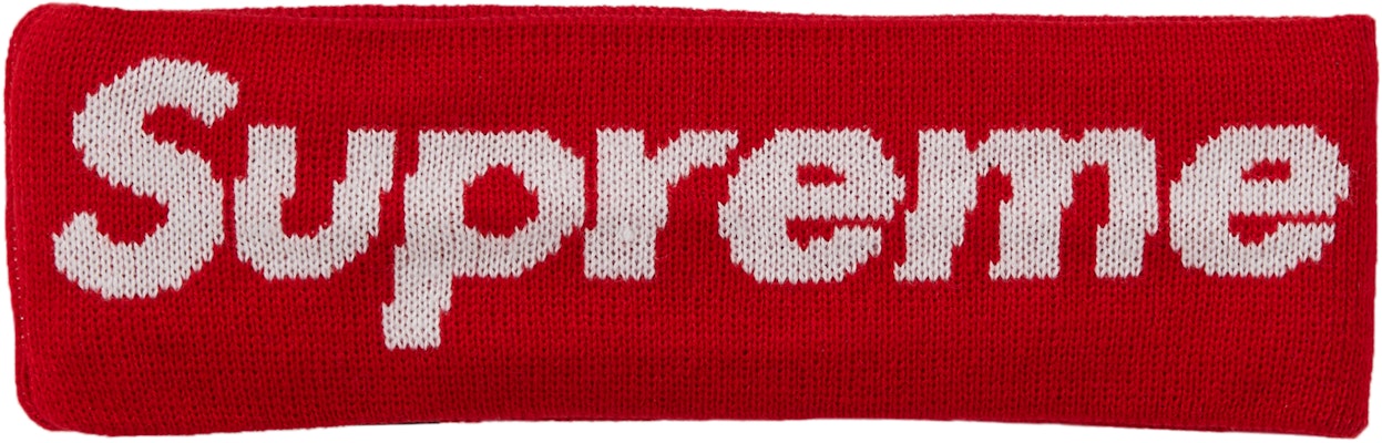 Supreme New Era Big Logo Headband Red - Novelship