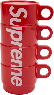 Supreme Stacking Cups (Set of 4) Red - Novelship