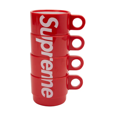 Supreme Stacking Cups (Set of 4) Red