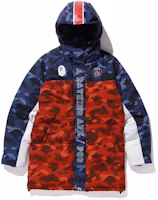 Bape PSG Long Down Jacket Navy Bape PSG Long Down Jacket Navy