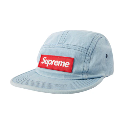 Supreme Washed Chino Twill Camp Cap FW18 Denim