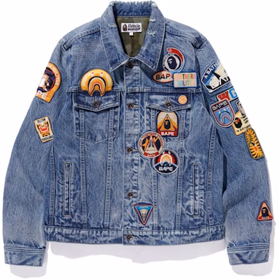 Bape Denim Jacket Indigo Novelship