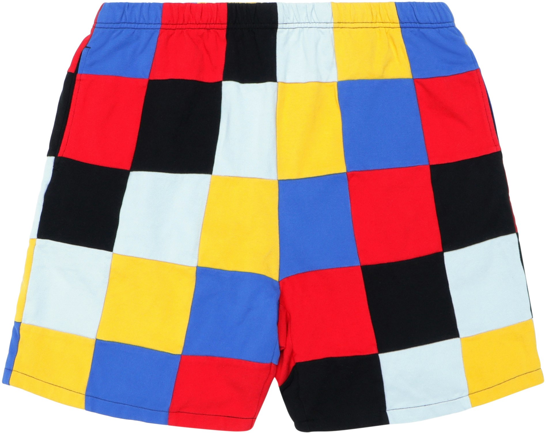 supreme-patchwork-pique-short-red