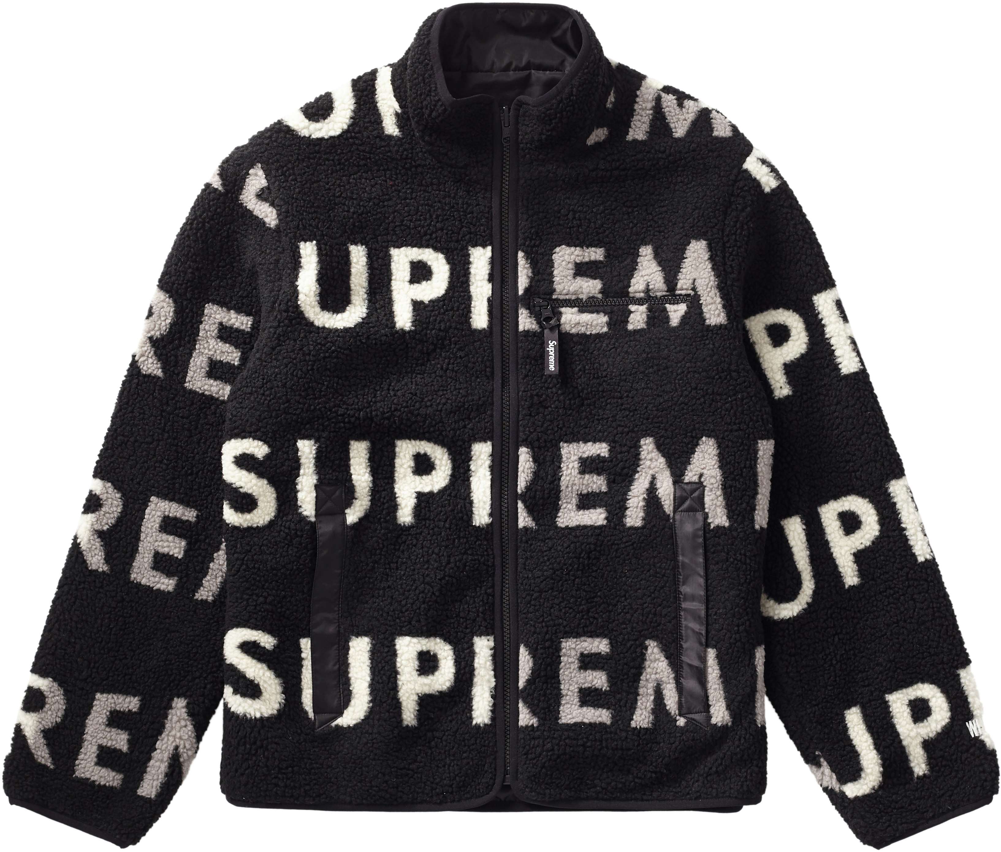 ジャケット/アウターsupreme reversible logo fleece jacket