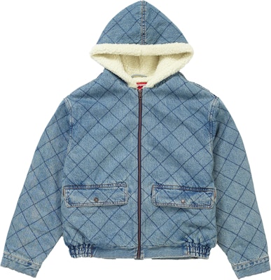Quilted denim 2025 pilot jacket supreme