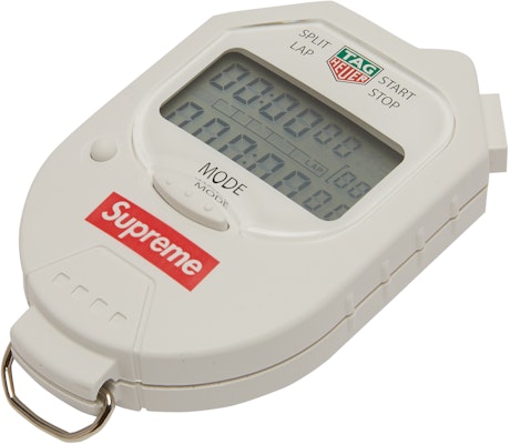 Supreme Tag Heuer Pocket Pro Stopwatch White Buy Supreme Tag Heuer Pocket Pro Stopwatch White