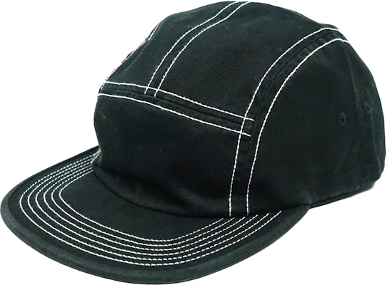 Supreme Fitted Rear Patch Camp Cap Black Buy Supreme Fitted Rear Patch Camp Cap Black