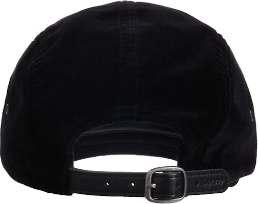 Supreme Velvet Camp Cap Black Novelship