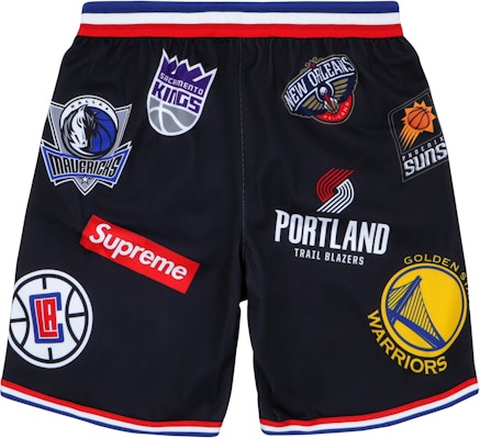 Supreme x Nike NBA Teams Authentic Shorts Black