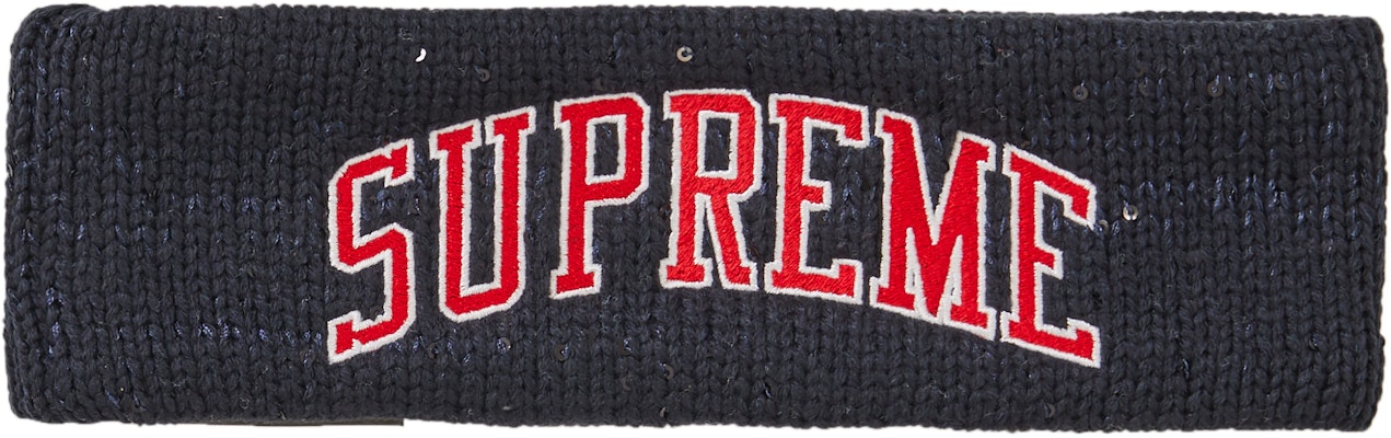 SUPREME New Era Sequin Arc Logo Headband
