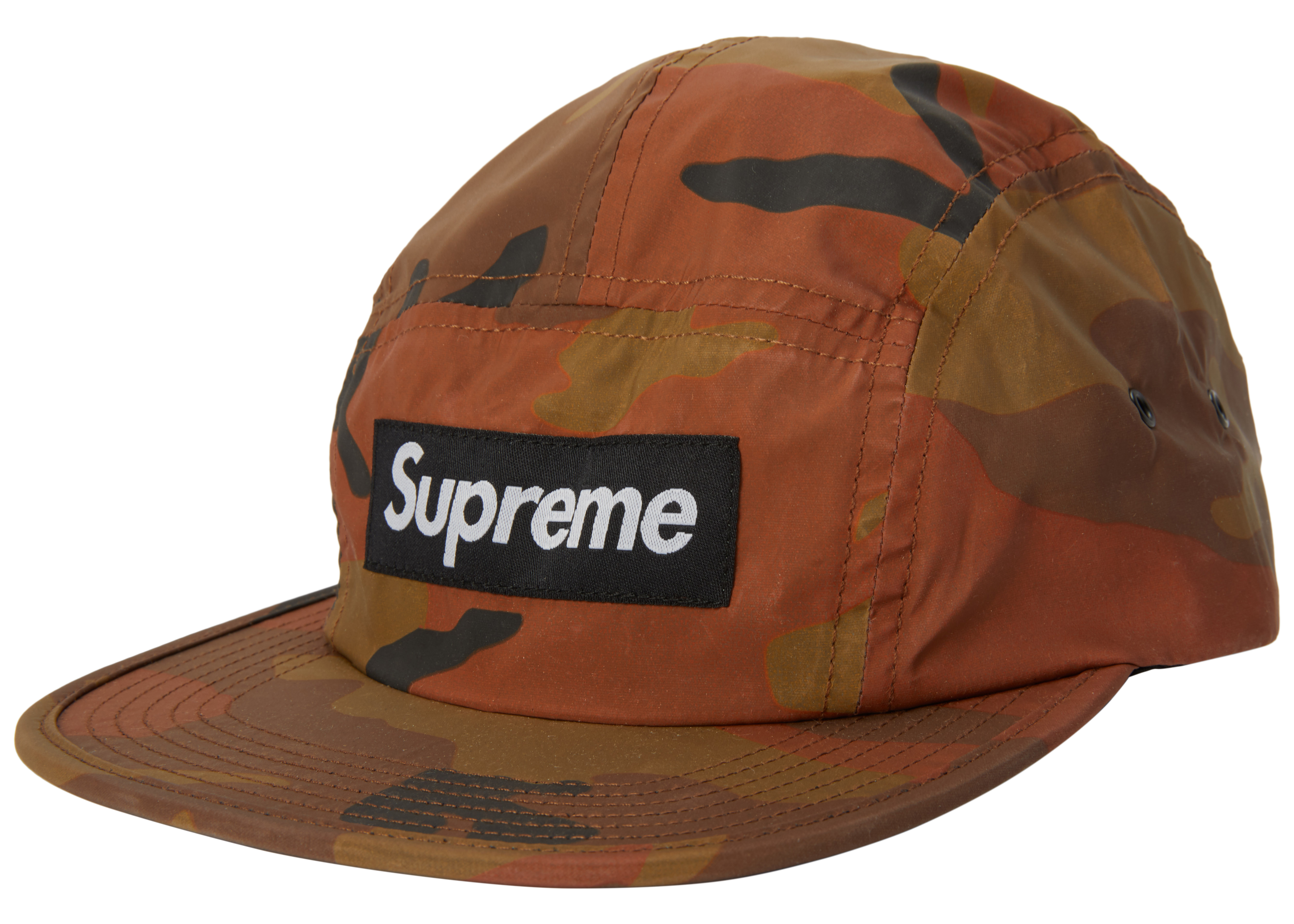 Beli Supreme Reflective Camo Camp Cap Orange Novelship