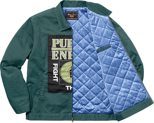 Buy Supreme UNDERCOVER Public Enemy Work Jacket Dusty Teal Novelship