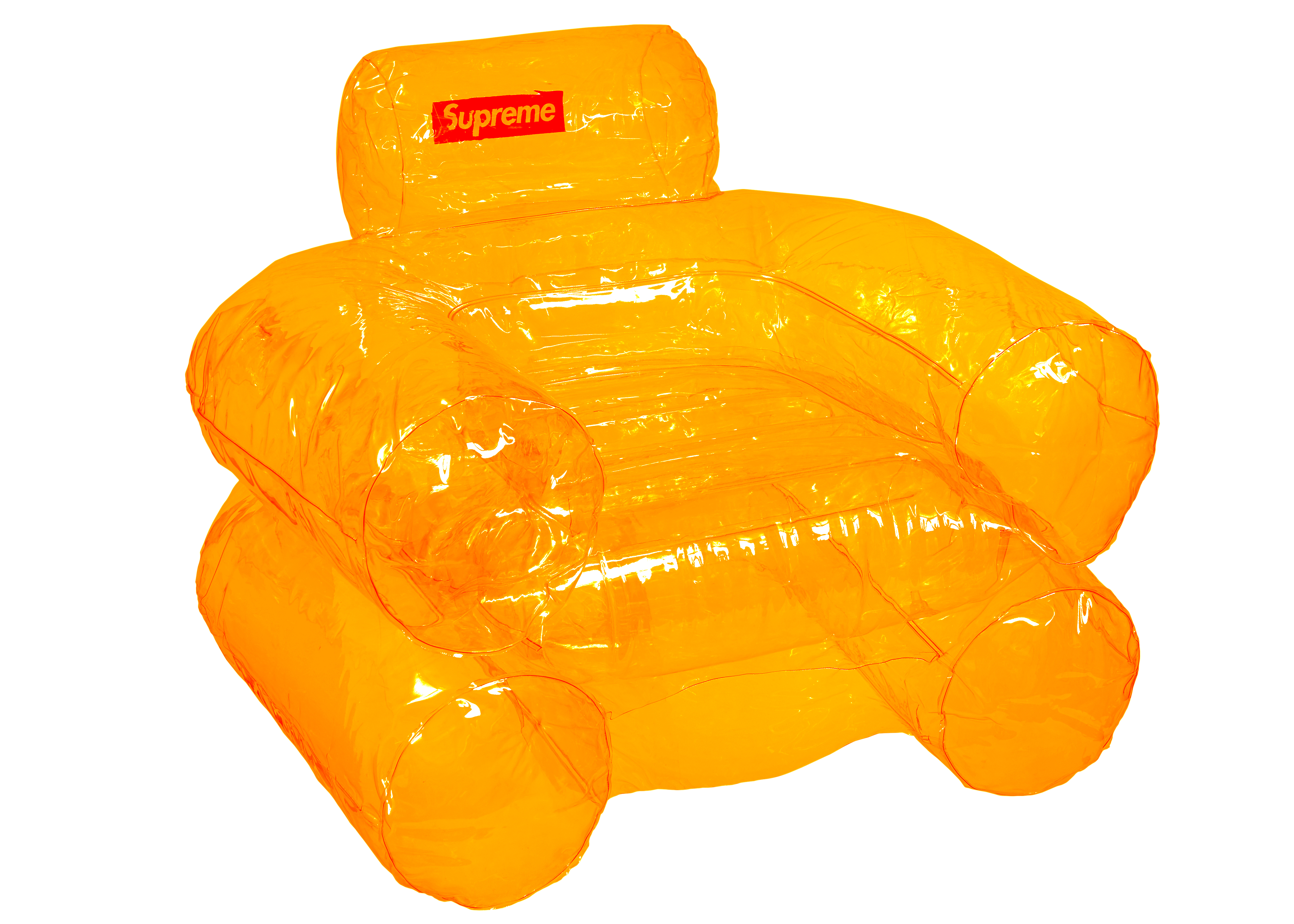 yellow inflatable chair